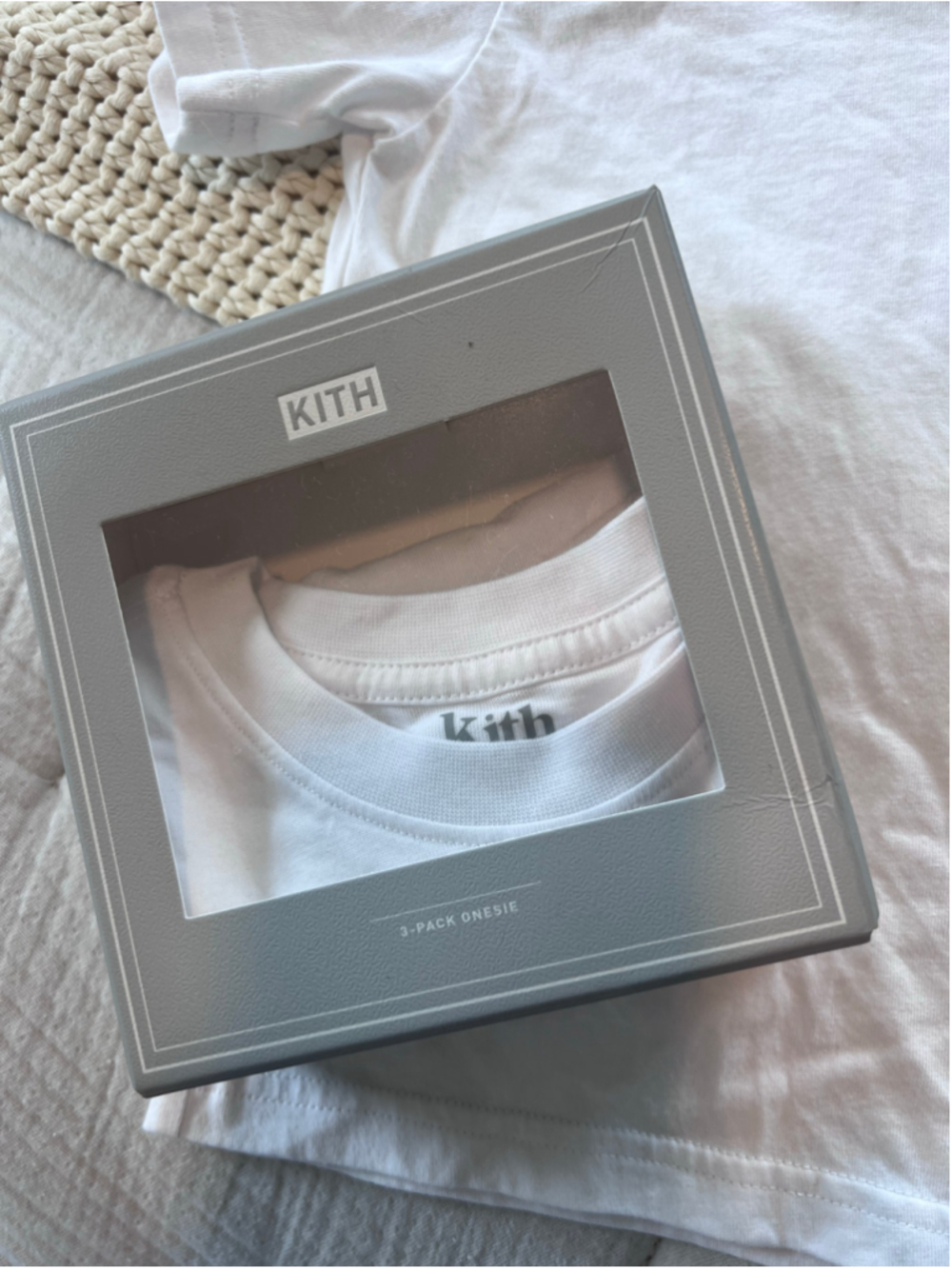 Kith Boys Short Sleeve Tee White classic Size 4T